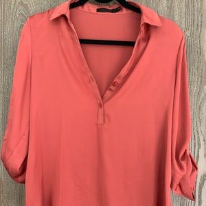 Burnt Orange The Limited Blouse Size Medium